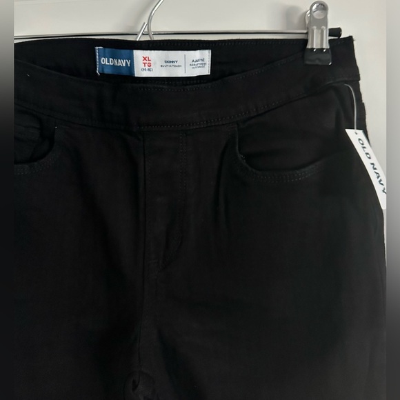 *NEW* Old Navy Wow Skinny Pull-On Black Jeans for Girls - Size XL - Picture 3 of 4